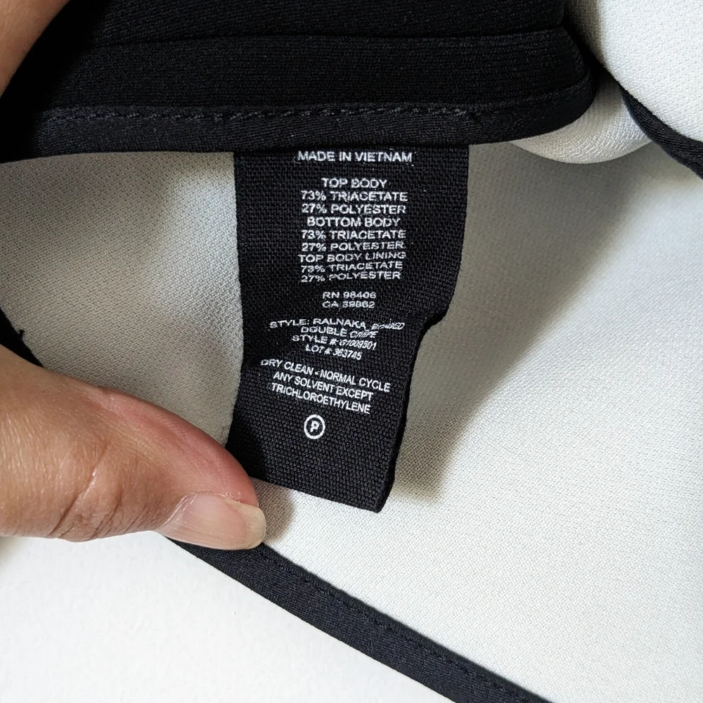 Theory Crepe Split V Neck Blouse - Picture 5 of 6